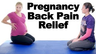 5 Best Pregnancy Lower Back Pain Relief Exercises  Ask Doctor Jo [upl. by Gaal]