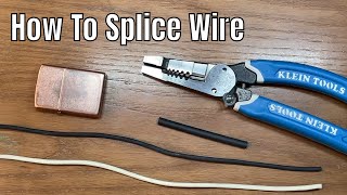 Splicing Electrical Wire  Western Union Splice Linemans Splice [upl. by Hans166]