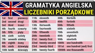 Liczebniki porządkowe po angielsku [upl. by Tamanaha]