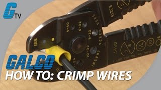 How to Crimp Wires  Basic Tips on Crimping  Galco [upl. by Travax496]