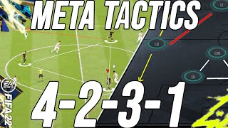 BEST META 4231 CUSTOM TACTICS amp INSTRUCTIONS POST PATCH  FIFA 22 [upl. by Yerbua]