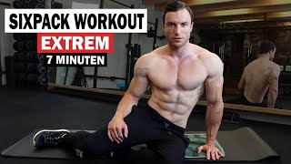 7 Minuten Sixpack Workout für Zuhause  Extrem Effektiv  Sascha Huber [upl. by Cumings198]