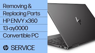 Removing amp replacing parts for HP ENVY x360 13ay0000  HP Computer Service [upl. by Herzen]