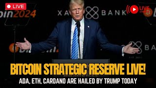 🚨 TRUMP ANNOUNCES US CRYPTO RESERVE LIVE [upl. by Lebanna158]