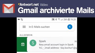 Gmail Archivierte Mails finden  So gehts [upl. by Mathre697]