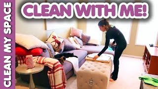 Living Room Cleaning Routine Clean With Me [upl. by Millian]