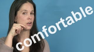 How to Pronounce COMFORTABLE  AMERICAN ENGLISH PRONUNCIATION [upl. by Drawd]