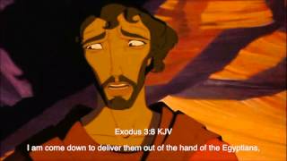 The Prince of Egypt 1998  The Burning Bush Scene Biblical subtitle [upl. by Nnylaf]