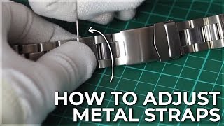 How to adjust Metal Watch Straps [upl. by Hogarth]