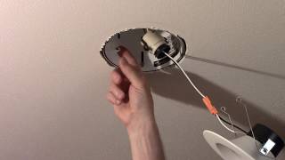 Installing a Retrofit LED Recessed Light [upl. by Yslek100]