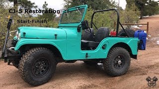 1965 Jeep CJ5 Restoration Full Video [upl. by Brinn]