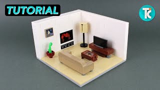 LEGO Living Room Tutorial [upl. by Firman434]