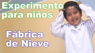 Fábrica de Nieve  Experimento para niños [upl. by Akived]