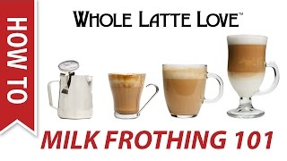 Milk Frothing for Beginners [upl. by Ellenahs]