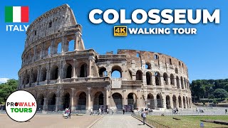 Colosseum Walking Tour  4K  Rome Italy [upl. by Anneuq]