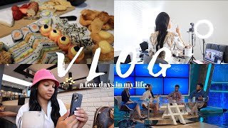 VLOG Shooting Content Sushi Lesson and Making TV  MIHLALI N [upl. by Ruffo]