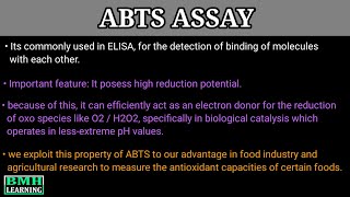 ABTS Assay  ABTS Radical Scavenging Assay [upl. by Eniac]