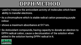 DPPH Method  Antioxidant Assay By DPPH Method  DPPH Radical Scavenging Method [upl. by Adnicul]