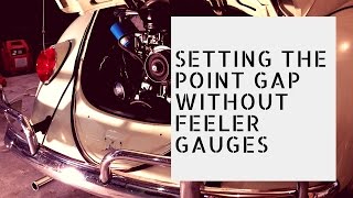 Setting The Point Gap Without Feeler Gauges [upl. by Mady]