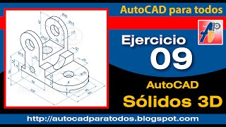 AutoCAD 3D  Ejercicio 09 [upl. by Albin]