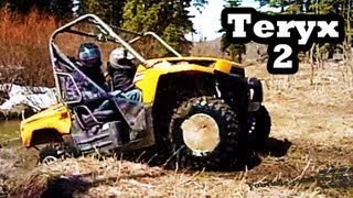 ATV Mudding 4x4 Kawasaki Teryx 750 [upl. by Enneyehs]