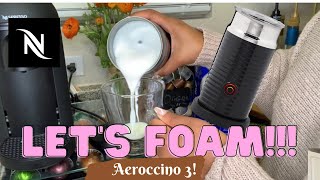 How To Foam Milk With Aeroccino 3 Make Coffee With Foam Tips amp Tricks  Easy Foamed Latte Recipe [upl. by Yerroc]