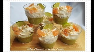 Verrine Avocat Saumon [upl. by Gnilrits]