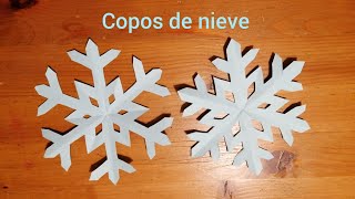 Copos de nieve de papel paso a paso [upl. by Anytsirk]