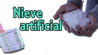 Cómo hacer nieve artificial Experimentos Caseros [upl. by Sekofski126]