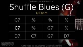 Blues Shuffle in G  Backing Track [upl. by Harbert590]