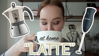 HOW TO MAKE A quotLATTEquot AT HOME moka pot  frother [upl. by Arytahs262]