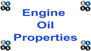 Engine Lubrication Oil Properties [upl. by Enorel]