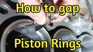 Gapping My B16 Piston Rings [upl. by Ilyak858]