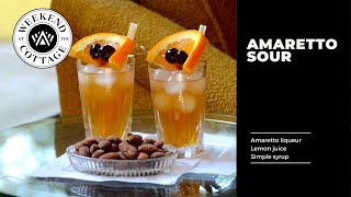 AMARETTO DISARONNO SOUR  Classic Cocktail [upl. by Yniattirb786]