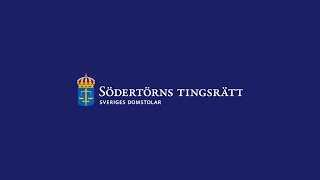 Domare vid Södertörns tingsrätt [upl. by Salokin467]