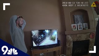 RAW Chris Watts reacts to neighbors surveillance footage [upl. by Ahsikyt860]