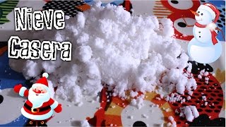 Como hacer NIEVE ARTIFICIAL casera SIN PAÑAL [upl. by Larson456]