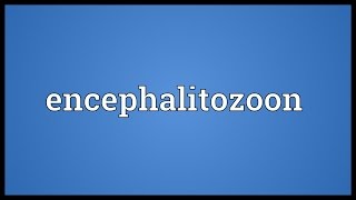 Encephalitozoon Meaning [upl. by Hall]