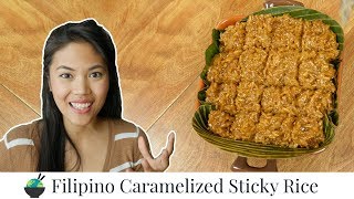 Biko Recipe  Sticky Rice Recipe  Filipino Desserts [upl. by Doran]