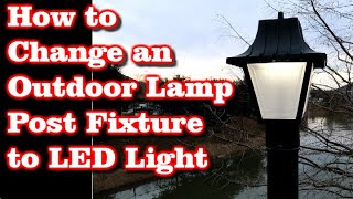 How to Install an Outdoor Lamp Post Light Fixture [upl. by Hguh]