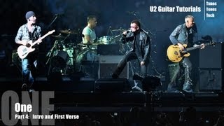 Part 4 One U2 Guitar Tutorial  Intro amp First Verse [upl. by Fidelio867]