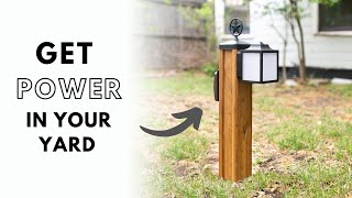 DIY Outdoor Lighting and Outlet [upl. by Gretna97]