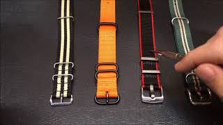 Wrist Candy vs BluShark vs Crown amp Buckle NATO strap review [upl. by Ahkihs300]