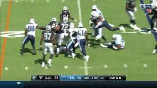 Marshawn Lynch RUNS Over Defender Jurrell Casey BEAST MODE IS BACK Raiders v Titans [upl. by Aleacin929]